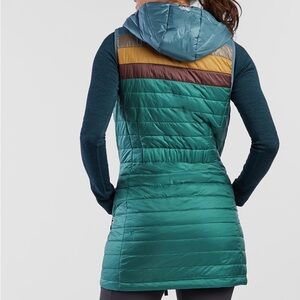 Skhoop Paige Title Nine Elsa Women's Teal Hooded Puffer Vest S NWT